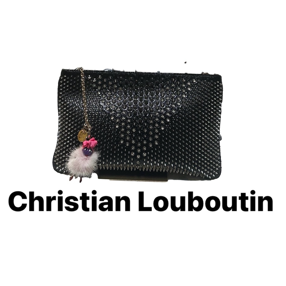 RARE Christian Louboutin Double Side Artemus Spike Clutch or Crossbody Bag